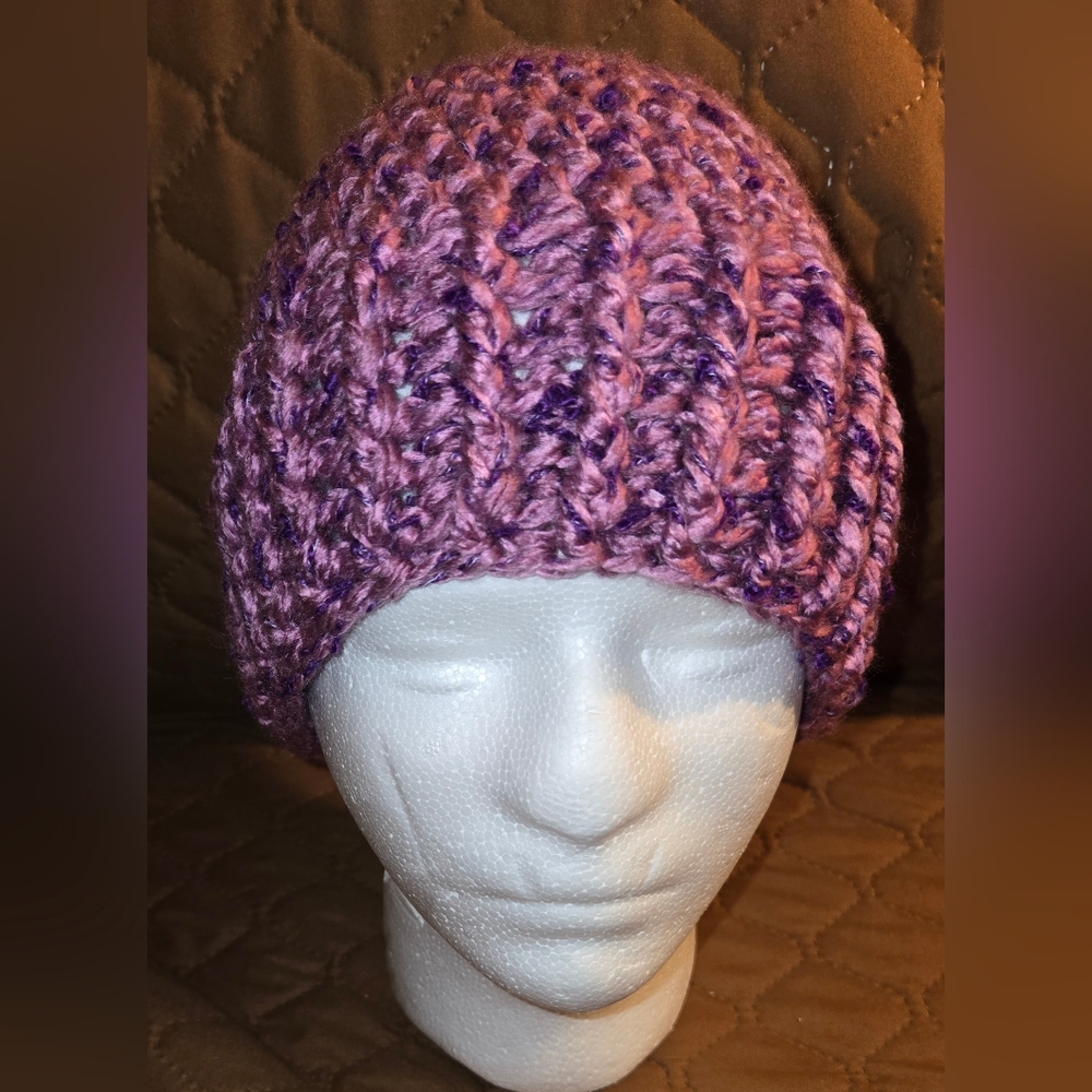 Purple Knit Beanie